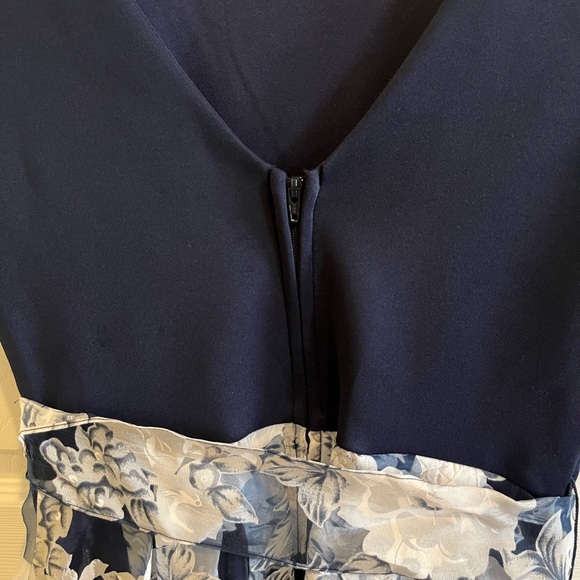 B Darlin Blue Floral Special Occasion Dress - Picture 3 of 6